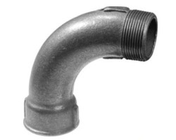 Černý oblouk 1/2" MF 90°