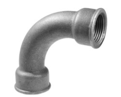 Černý oblouk 6/4" FF 90°