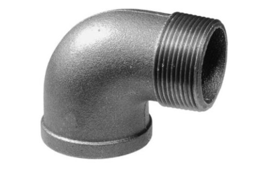 Černé koleno 3/8" MF 90°