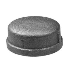 Černé víčko kulaté 4"