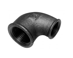 Černé koleno redukované 2 1/2" x 1" 90° FF Černé koleno redukované 2 1/2" x 1" 90° FF