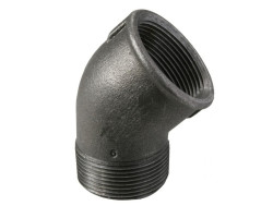 Černé koleno 6/4" MF 45°