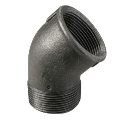 Černé koleno 3" MF 45°