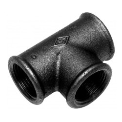 Černý t-kus 3/8" FFF