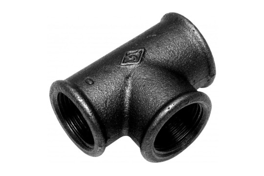 Černý t-kus 3/8" FFF