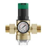 Regulátor tlaku s filtrem a manometrem 40 mcr - 1"