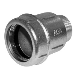 AGAFLEX AK spojka 1/2", 19,3-22,0mm, s vnějším závitem, svěrná, voda, litina/pozink