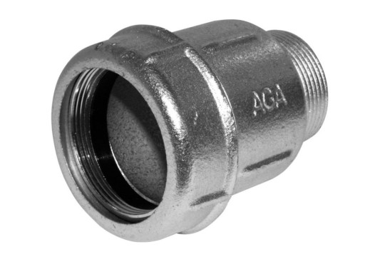 AGAFLEX AK spojka 1/2", 19,3-22,0mm, s vnějším závitem, svěrná, voda, litina/pozink