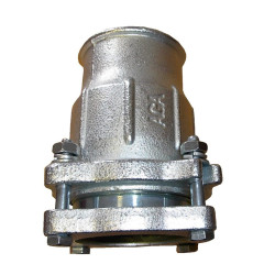 AGAFLEX IK spojka 2 1/2", 74,9-76,6mm, s přírubou, s vnitřním závitem, svěrná, voda, litina/pozink