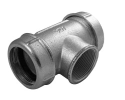 AGAFLEX TK T-kus 1/2", 19,3-22,0m, s vnitřním závitem, svěrný, voda, litina/pozink