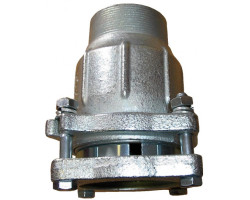 AGAFLEX AK spojka 2 1/2", 74,9-76,6mm, s přírubou, s vnějším závitem, svěrná, voda, litina/pozink