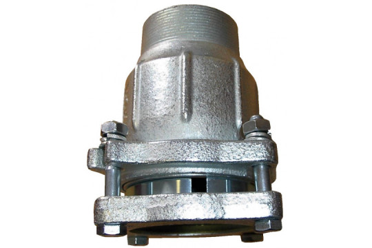 AGAFLEX AK spojka 70mm (2 1/2"), 67,0-72,0mm, s přírubou, s vnějším závitem, svěrná, voda, litina/pozink