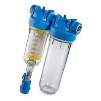 ATLAS Vodní filtr samočistící HYDRA DUO 1" RSH 50mcr + Prázdná nádoba BX(SX) 8BAR