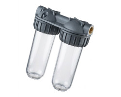 ATLAS Vodní filtr SANIC Senior 3/4" Dvojitý 10SX 3P - 8BAR, 45°C