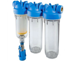 ATLAS Vodní filtr samočistící HYDRA TRIO 1" RSH 50mcr + 2x prázdná nádoba 8BAR