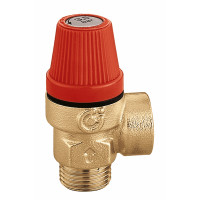 CALEFFI 312 Topenářský tlakový pojistný ventil 1/2" x 2,5 BAR, Tmax 110°C