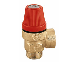 CALEFFI 312 Topenářský tlakový pojistný ventil 1/2" x 3,5 BAR, Tmax 110°C