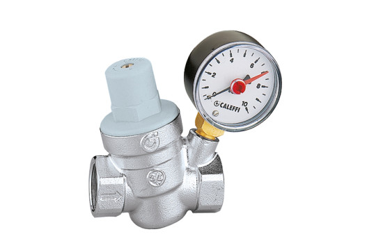 Regulátor tlaku vody 5334 3/4" CALEFFI PN16 R. 1-6 BAR, s manometrem 0-10 BAR