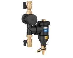 CALEFFI DIRTMAG Plus - Odkalovač nečistot Ø 22mm s předfiltrací, magnetem a vypouštěním PN3, 5µm
