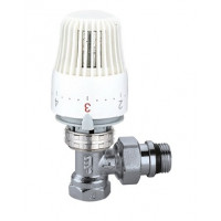 CALEFFI 220S Termostatický radiátorový ventil rohový DN20 - 3/4" PN10 s hlavicí 403