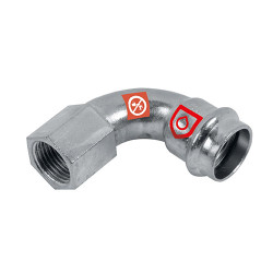 FRABOPRESS C-STEEL oblouk s vnitřním závitem 35 mm x 1"