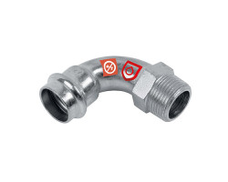 FRABOPRESS C-STEEL oblouk s vnějším závitem 28 mm x 1"