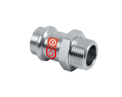 PRESS C-STEEL Přechod s vnějším závitem 54 mm x 2"