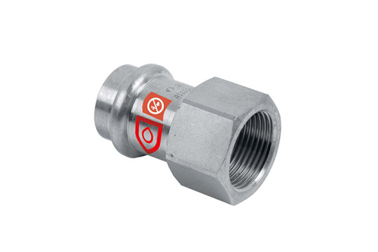 PRESS C-STEEL Přechod s vnitřním závitem 88,9 mm x 3"