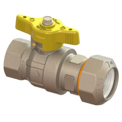 Plynový kohout na PE s vnitřním závitem 3/4" x 25mm