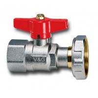 V&G Kulový kohout 1/2" s převlečnou matkou 3/4" k vodoměru, PN30