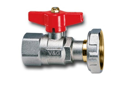 V&G Kulový kohout 1/2" s převlečnou matkou 3/4" k vodoměru, PN30