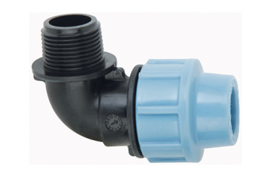 PE Koleno s vnějším závitem, 16 mm x 1/2" - na polyetylen