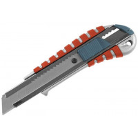 EXTOL PREMIUM nůž ulamovací 18mm, kovový, auto-lock, s kovovou výstuhou