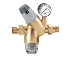 CALEFFI 5351 - Regulátor tlaku vody s filtrem 3/4" PN25, 1 - 6 BAR 40°C