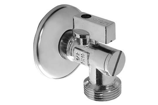 Rohový kulový ventil s filtrem 1/2" x 3/4" - Chrom (5400) 