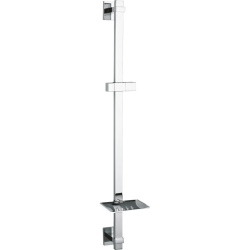 Posuvná sprchová tyč 65cm - hranatá, CHROM