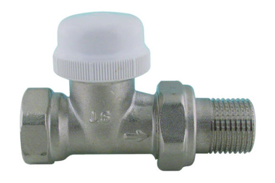 V&G 417D Termostatický ventil radiátorový přímý DN15 - 1/2" PN10, Tmax 110°C