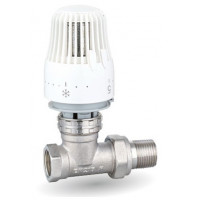 V&G 403D Termostatický ventil radiátorový přímý 1/2" PN10, Tmax 110°C s termostatickou hlavicí - SET