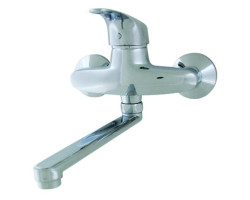 TOP 1246 Nástěnná vodovodní baterie s ramínkem "R"20cm, rozteč 150mm, CHROM
