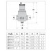 CALEFFI 551 DISCAL Automatický odlučovač vzduchu 3/4" s vypouštěním PN10