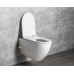 INFINITY závěsná WC mísa Rimless, integrovaný ventil a bidet. sprška, 36,5x53 cm, bílá