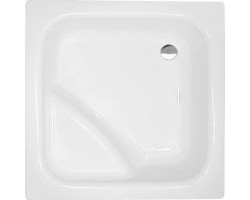 VISLA hluboká sprchová vanička, čtverec 80x80x27cm, bílá