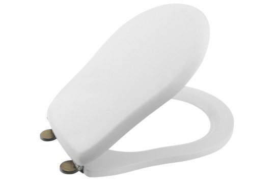 RETRO WC sedátko Soft Close, bílá/bronz
