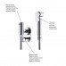 Podomítkový regulátor teploty vody pro bidetové sprchy, chrom
