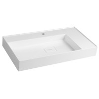 GODIVA umyvadlo, litý mramor, 83x44cm, bílá GODIVA umyvadlo, litý mramor, 83x44cm, bílá