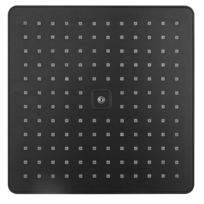 Hlavová sprcha, 300x300 mm, ABS/černá mat