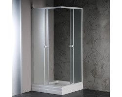 ALAIN čtvercová sprchová zástěna 800x800 mm, sklo BRICK