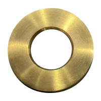 Kovová krytka přepadu umyvadla, 30 mm, zlato mat
