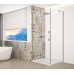 TRINITY CHROME čtvercový sprchový kout 800x800mm, čiré sklo, levé