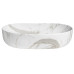 CALEO keramické umyvadlo na desku, 60x42cm, bianco carrara